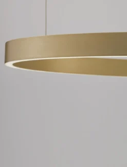 Nova Luce 9345665 ELOWEN LED Pendelleuchte 80cm 3000K Gold gebürstet dimmbar