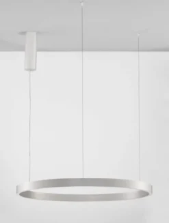 Nova Luce 9345666 ELOWEN LED Pendelleuchte 80cm 3000K Silber gebürstet dimmbar