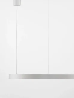 Nova Luce 9345666 ELOWEN LED Pendelleuchte 80cm 3000K Silber gebürstet dimmbar