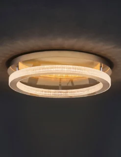 Nova Luce 9285620 FIORE LED Deckenleuchte 60cm 3000K Antik Gold dimmbar