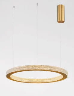 Nova Luce 9285610 FIORE LED Pendelleuchte 60cm 3000K Antik Gold dimmbar