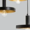 Nova Luce 9417051 GARNI Pendelleuchte 3-flammig Schwarz Gold E27