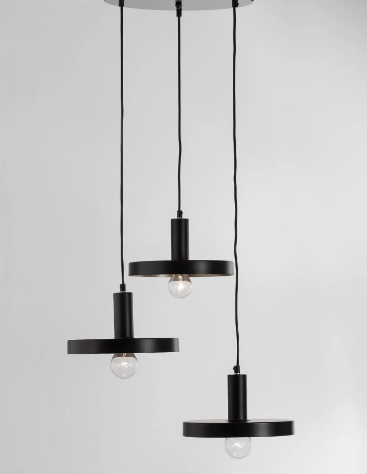 Nova Luce 9417051 GARNI Pendelleuchte 3-flammig Schwarz Gold E27