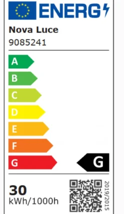 Nova Luce 9085241 GARVE LED Deckenleuchte 40cm 3000K Schwarz