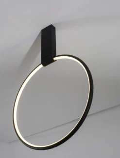 Nova Luce 9085241 GARVE LED Deckenleuchte 40cm 3000K Schwarz