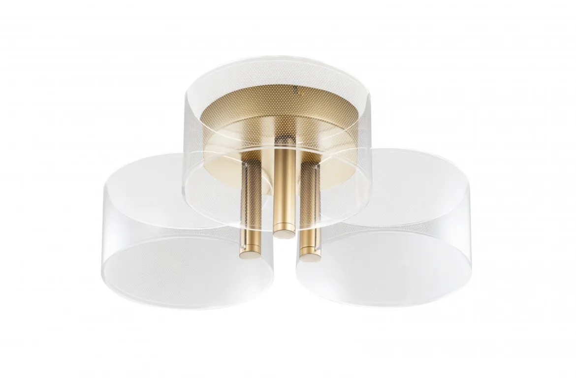 Nova Luce 9756711 GATLIN LED Deckenleuchte 3000K Messing Gold 445mm