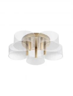 Nova Luce 9756712 GATLIN LED Deckenleuchte 58cm 3000K Messing Gold