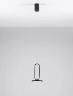 Nova Luce 9501207 GEA LED Pendelleuchte 13cm 3000K Schwarz