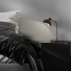 Nova Luce 9555808 GETI Tischleuchte Schwarz Gold E14
