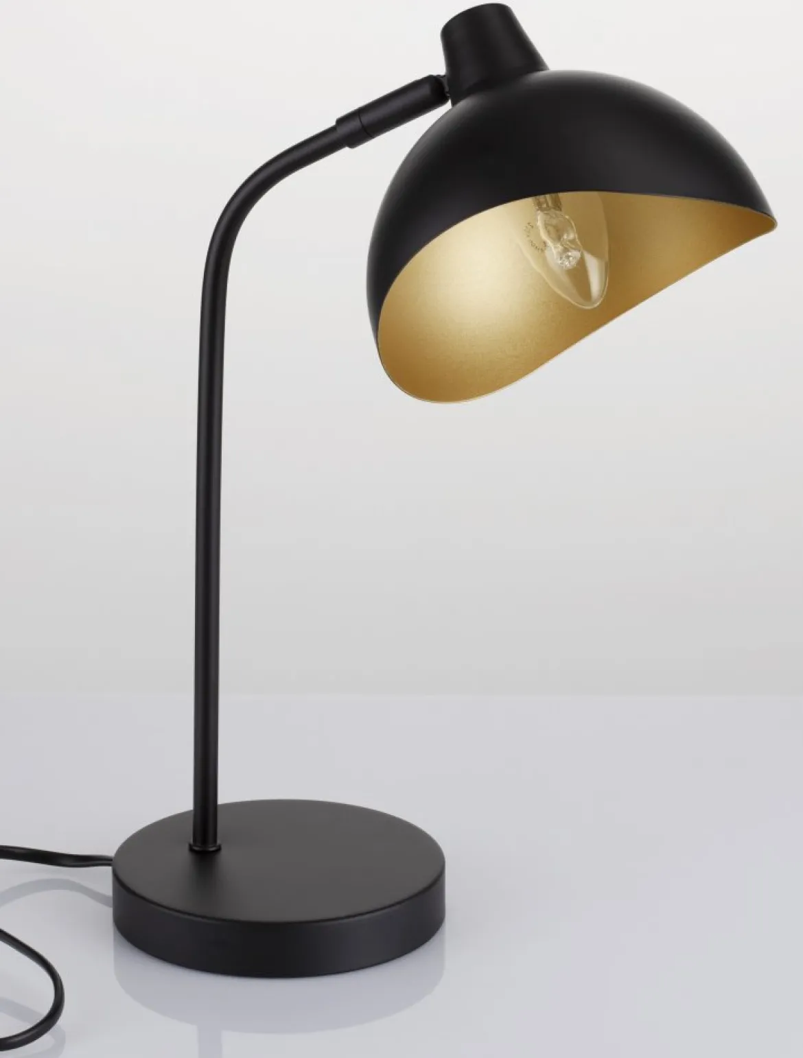 Nova Luce 9555808 GETI Tischleuchte Schwarz Gold E14