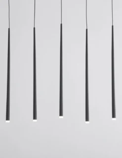 Nova Luce 9601007 GIONO LED Pendelleuchte 7-flammig 3000K Schwarz