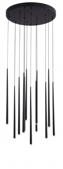 Nova Luce 9601012 GIONO LED Pendelleuchte 12-flammig 3000K Schwarz