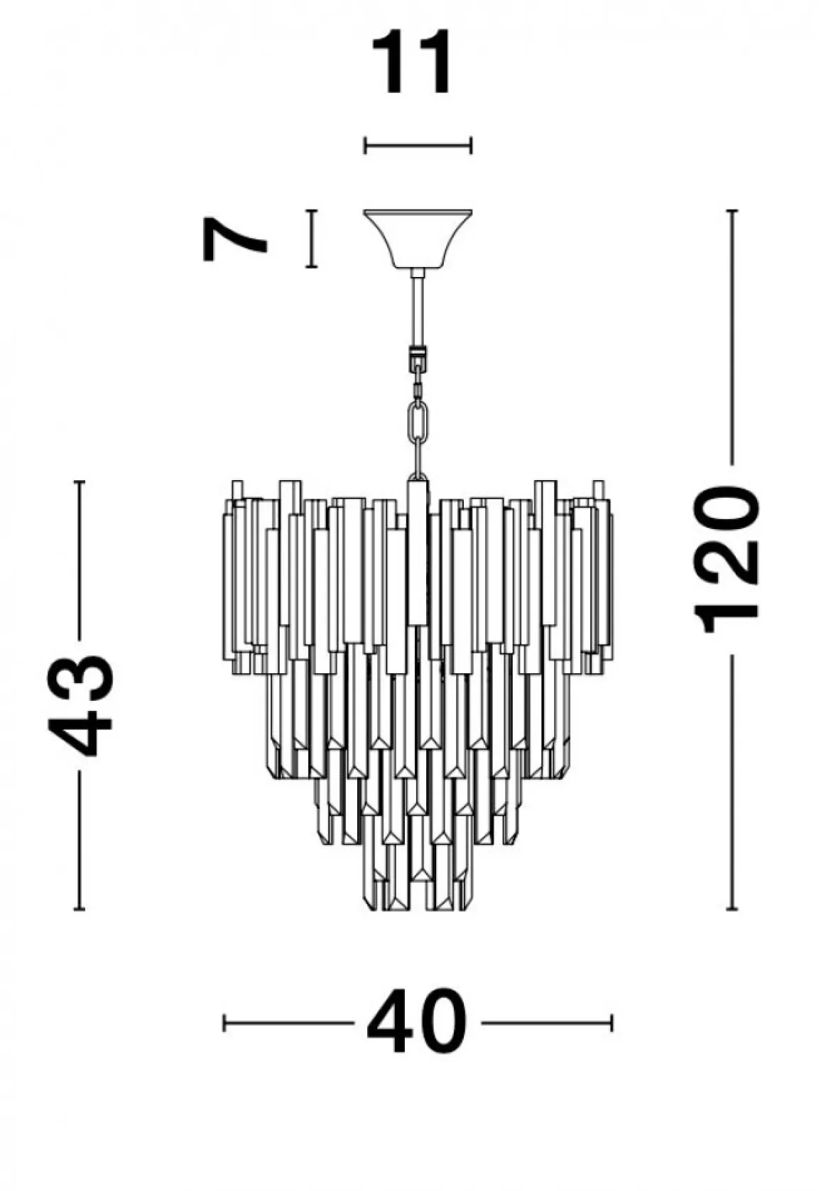 Nova Luce 9181100 GRANE Pendelleuchte 4-flammig Gold