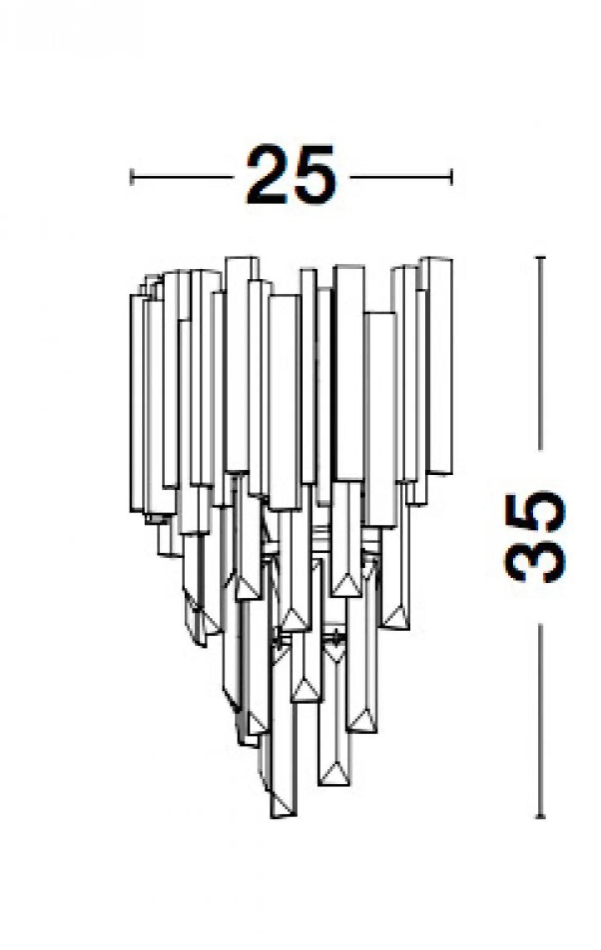 Nova Luce 9050100 GRANE Wandleuchte 2-flammig Gold E14