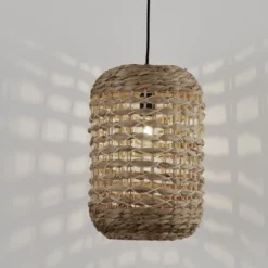 Nova Luce 9586507 GRIFFIN Pendelleuchte 42,5cm Natur E27