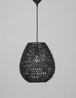 Nova Luce 9858713 GRIFFIN Pendelleuchte 33cm Schwarz E27