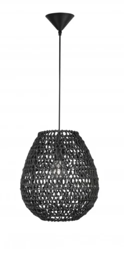 Nova Luce 9858713 GRIFFIN Pendelleuchte 33cm Schwarz E27