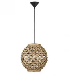 Nova Luce 9858720 GRIFFIN Pendelleuchte 30,5cm Natur E27