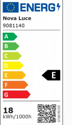 Nova Luce 9081140 GROPIUS LED Wandleuchte 3000K Schwarz