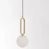 Nova Luce 9191201 GRUS Pendelleuchte 20cm Gold Weiss E27