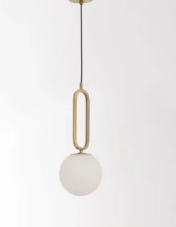 Nova Luce 9191201 GRUS Pendelleuchte 20cm Gold Weiss E27