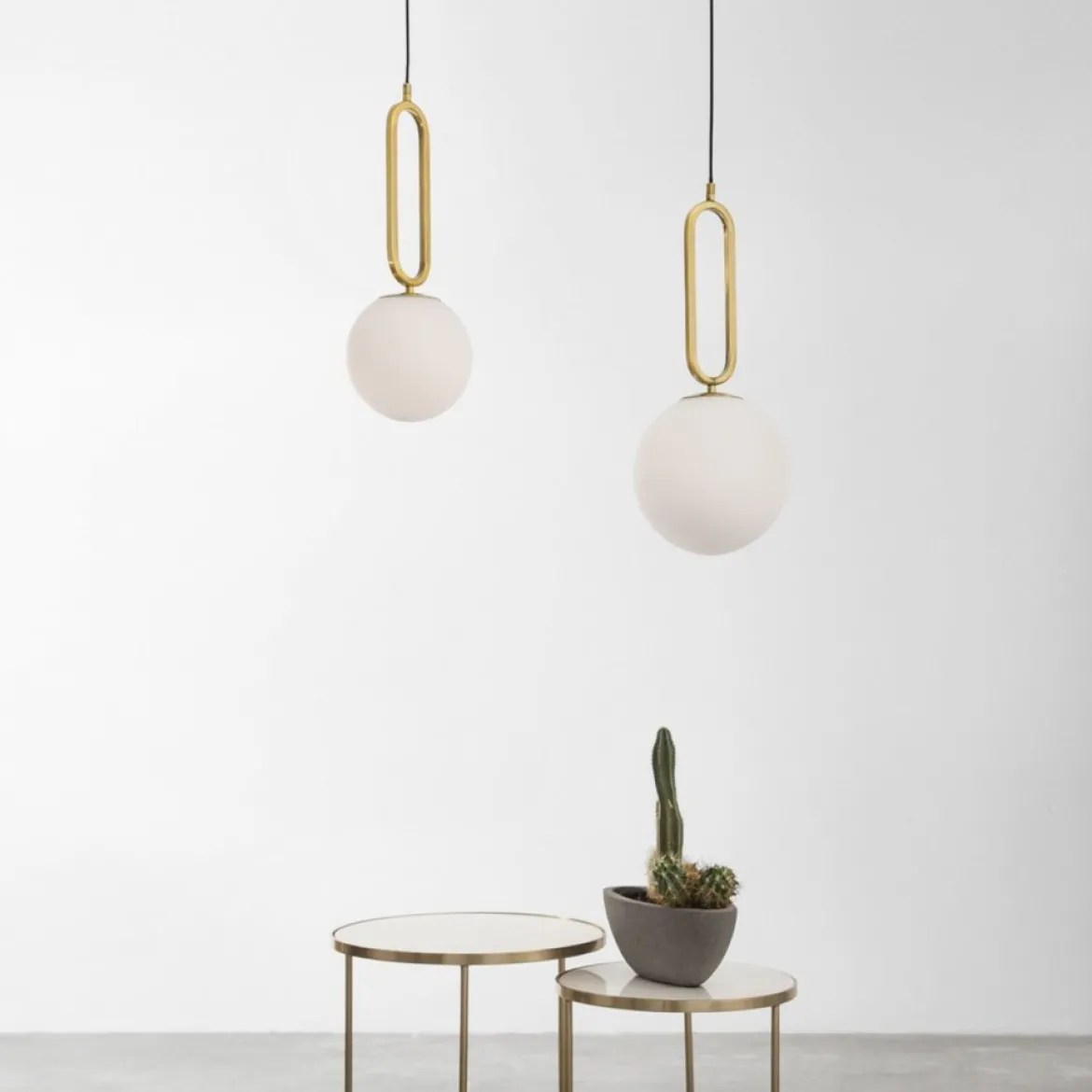Nova Luce 9191201 GRUS Pendelleuchte 20cm Gold Weiss E27