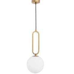 Nova Luce 9191201 GRUS Pendelleuchte 20cm Gold Weiss E27