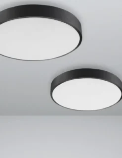 Nova Luce 9001531 HADON LED Deckenleuchte 40cm 3000K Schwarz