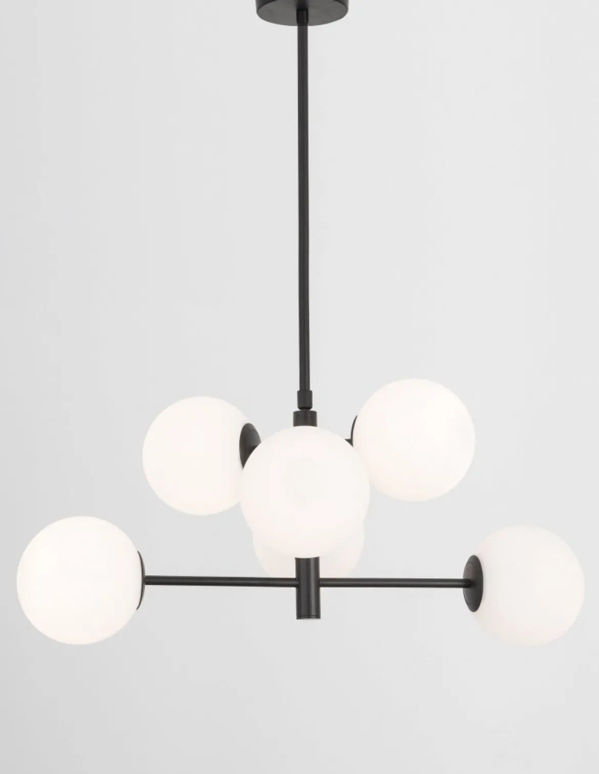 Nova Luce 9100361 IMPERO Pendelleuchte 6-flammig Schwarz Weiss E14