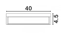 Nova Luce 9501211 ITOS LED Deckenleuchte 40x40cm 3000K Schwarz