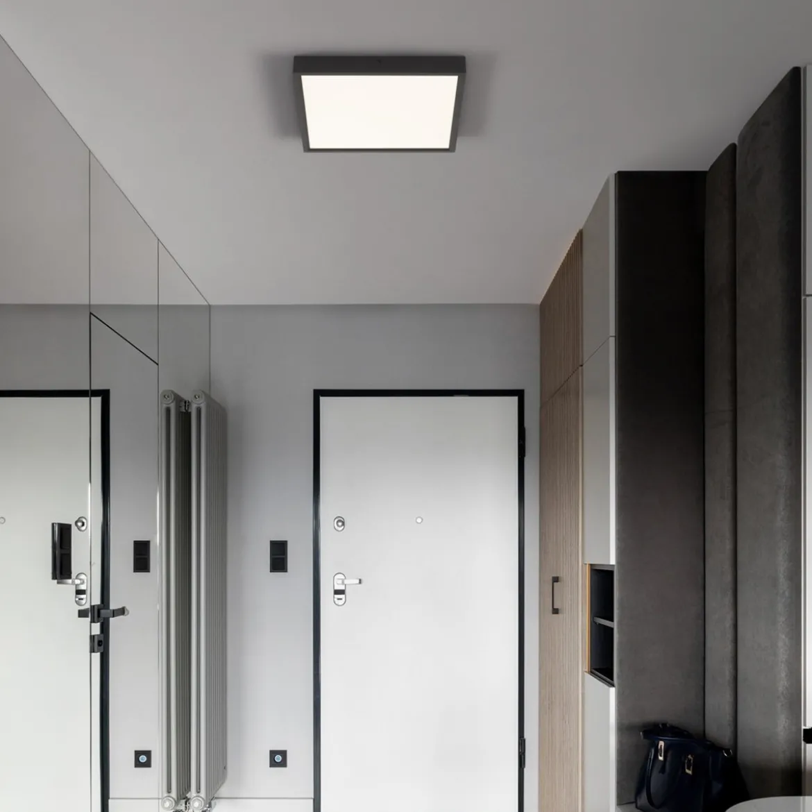 Nova Luce 9501211 ITOS LED Deckenleuchte 40x40cm 3000K Schwarz