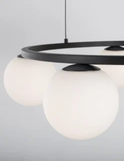 Nova Luce 9919603 JOLINE LED Pendelleuchte 5-flammig 3000K Schwarz Weiss