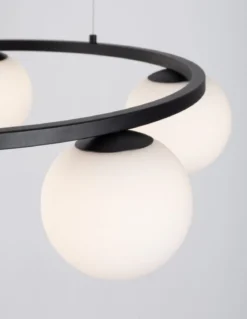 Nova Luce 9919603 JOLINE LED Pendelleuchte 5-flammig 3000K Schwarz Weiss