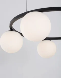Nova Luce 9919603 JOLINE LED Pendelleuchte 5-flammig 3000K Schwarz Weiss