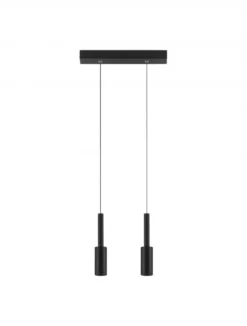 Nova Luce 9010230 JOY LED Pendelleuchte 2-flammig 3000K Schwarz