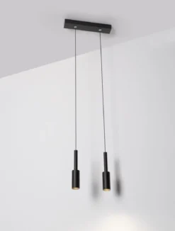 Nova Luce 9010230 JOY LED Pendelleuchte 2-flammig 3000K Schwarz