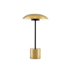 Nova Luce 9501229 LASH LED Tischleuchte 44cm Schwarz Gold