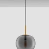 Nova Luce 9624079 LATO Pendelleuchte 30cm Gold Rauchglas E27