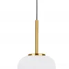 Nova Luce 9624065 LATO Pendelleuchte 16,5cm Gold Opal E14