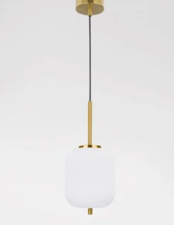 Nova Luce 9624065 LATO Pendelleuchte 16,5cm Gold Opal E14