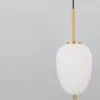 Nova Luce 9624066 LATO Pendelleuchte 15,8cm Gold Opal E14