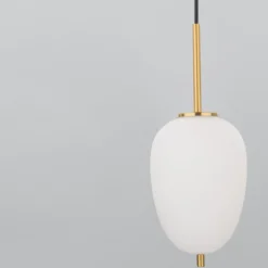 Nova Luce 9624066 LATO Pendelleuchte 15,8cm Gold Opal E14