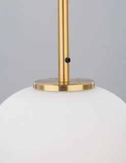 Nova Luce 9624066 LATO Pendelleuchte 15,8cm Gold Opal E14