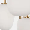 Nova Luce 9624068 LATO Pendelleuchte rund 3-flammig Gold Opal E14