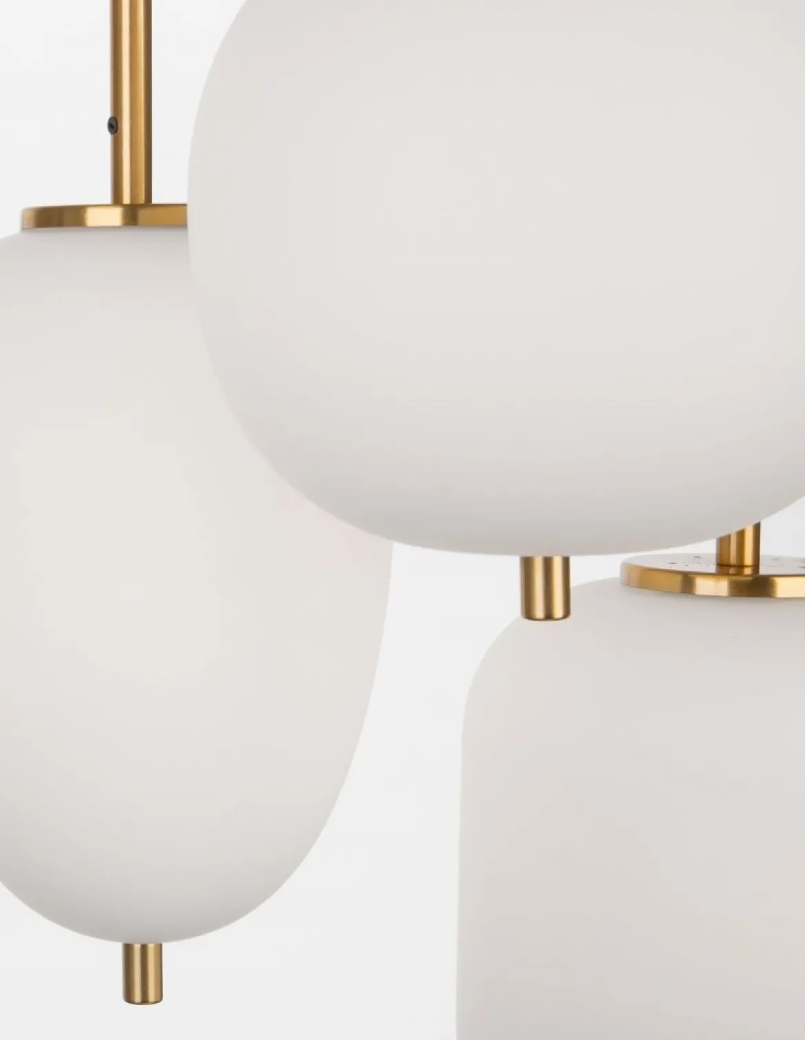 Nova Luce 9624068 LATO Pendelleuchte rund 3-flammig Gold Opal E14