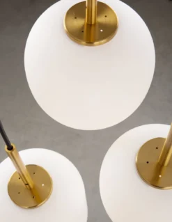 Nova Luce 9624068 LATO Pendelleuchte rund 3-flammig Gold Opal E14