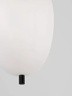 Nova Luce 9624076 LATO Pendelleuchte 15,8cm Schwarz Opal E14