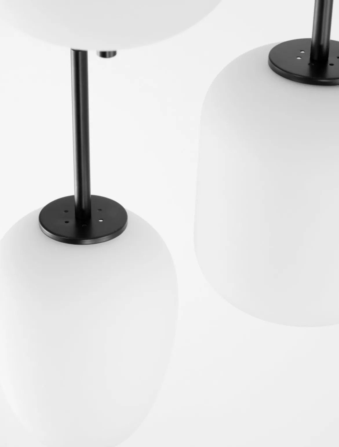 Nova Luce 9624078 LATO Pendelleuchte rund 3-flammig Schwarz Opal E14