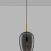 Nova Luce 9624081 LATO Pendelleuchte 27cm Gold Rauchglas E27