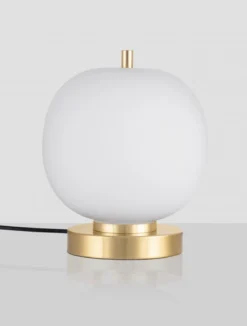 Nova Luce 9624084 LATO Tischleuchte 22,5cm Gold Opal E14